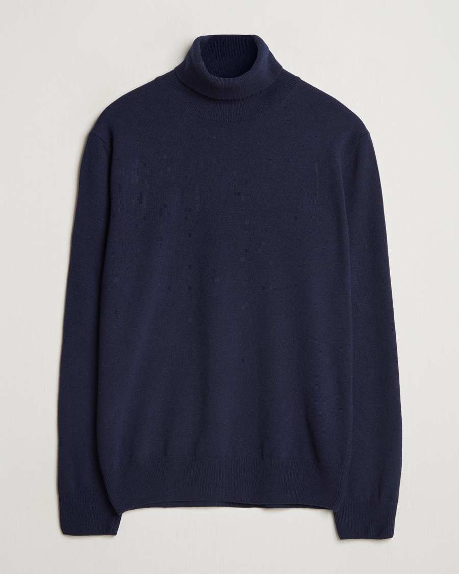 Heren | Truien | Morgano | Wool/Cashmere Rollneck Navy