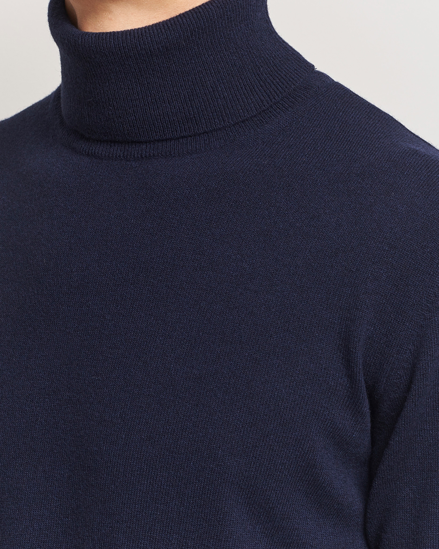 Heren | Truien | Morgano | Wool/Cashmere Rollneck Navy