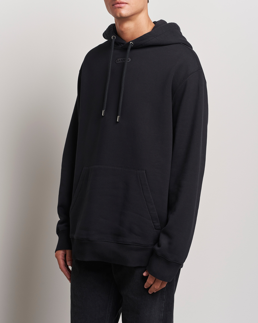 Heren | Truien | Lanvin | Patch Logo Hoodie Black