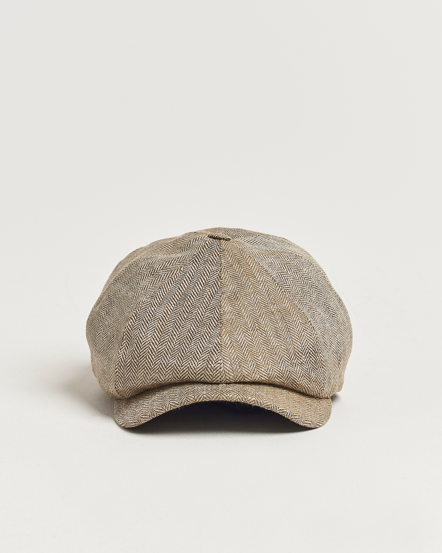 Heren | Wigéns Newsboy Classic Linen Cap Beige | Wigéns | Newsboy Classic Linen Cap Beige