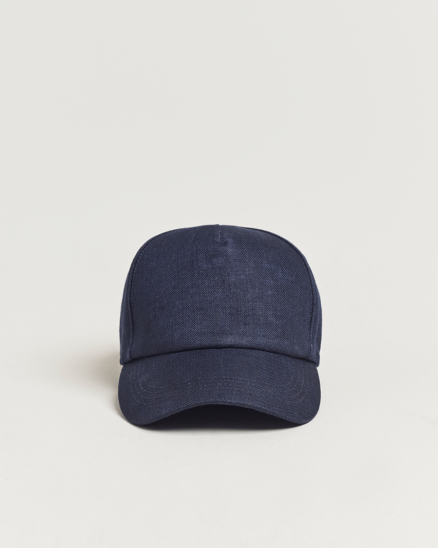 Heren | Wigéns Baseball Linen Cap Navy | Wigéns | Baseball Linen Cap Navy