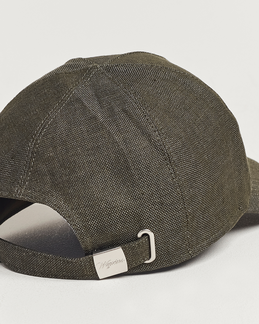 Heren | Wigéns Baseball Linen Cap Dark Olive | Wigéns | Baseball Linen Cap Dark Olive