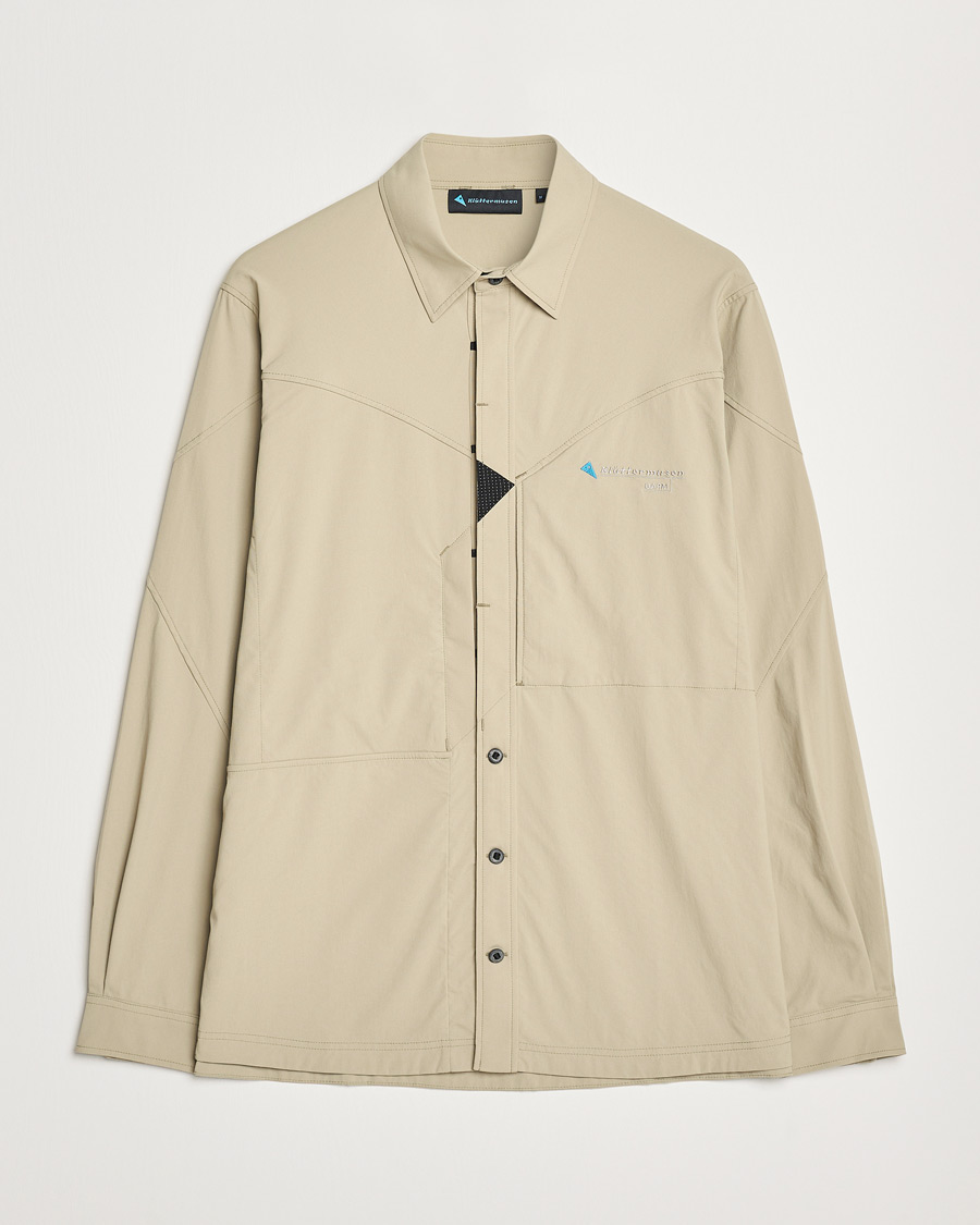 Heren | Overhemden | Klättermusen | Garm Technical Outdoor Shirt Silver Green