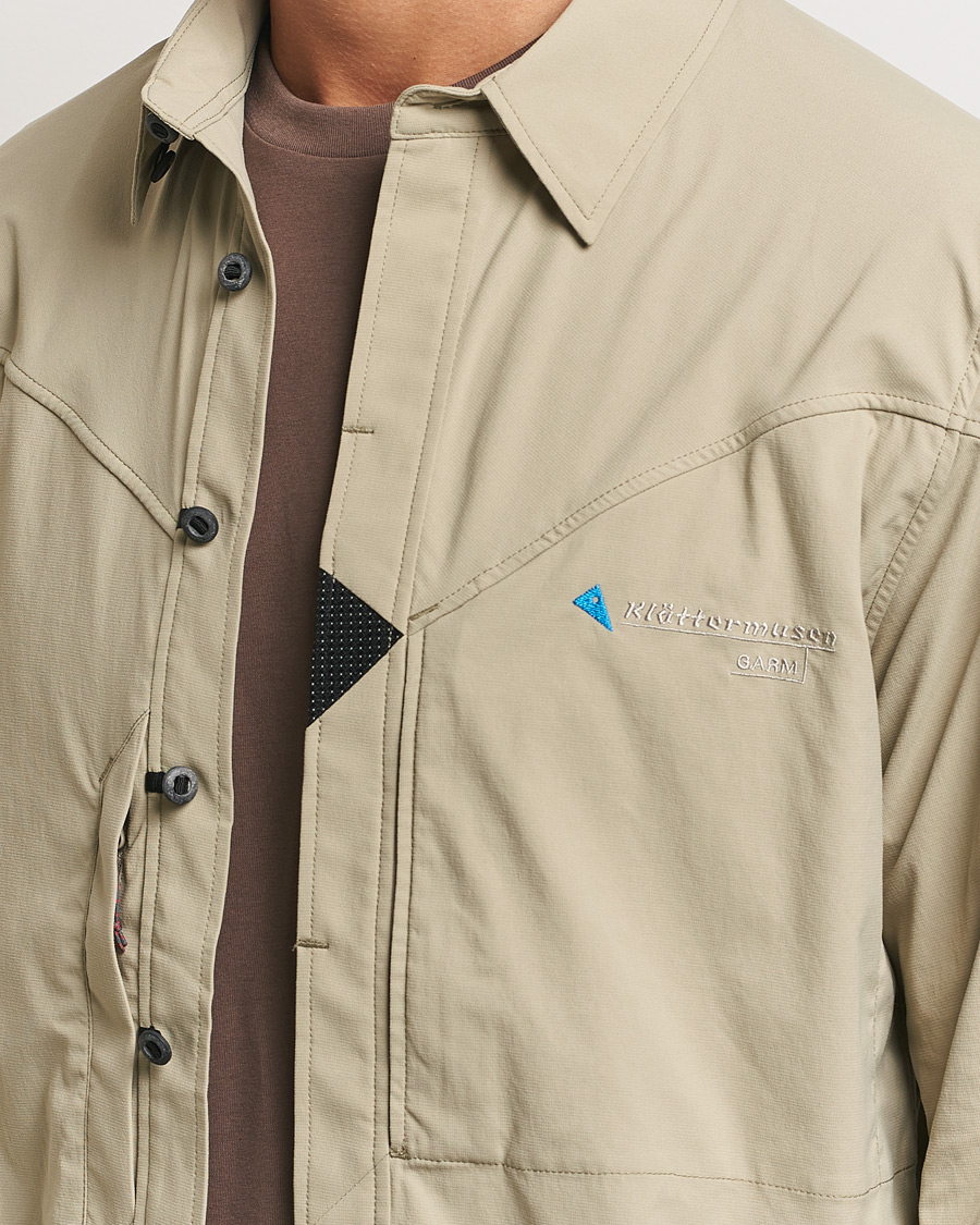 Heren | Overhemden | Klättermusen | Garm Technical Outdoor Shirt Silver Green