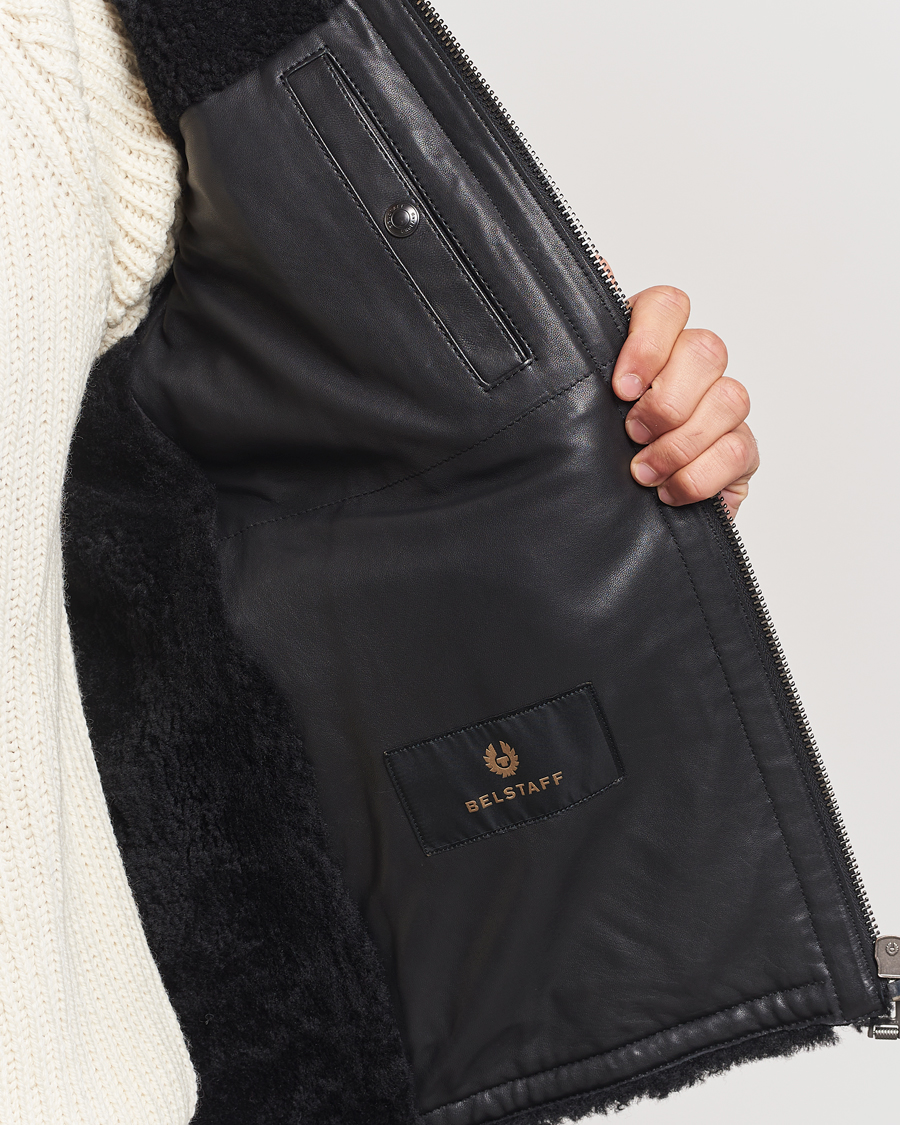 Heren | Jassen | Belstaff | Tundra Sherling Leather Jacket Black