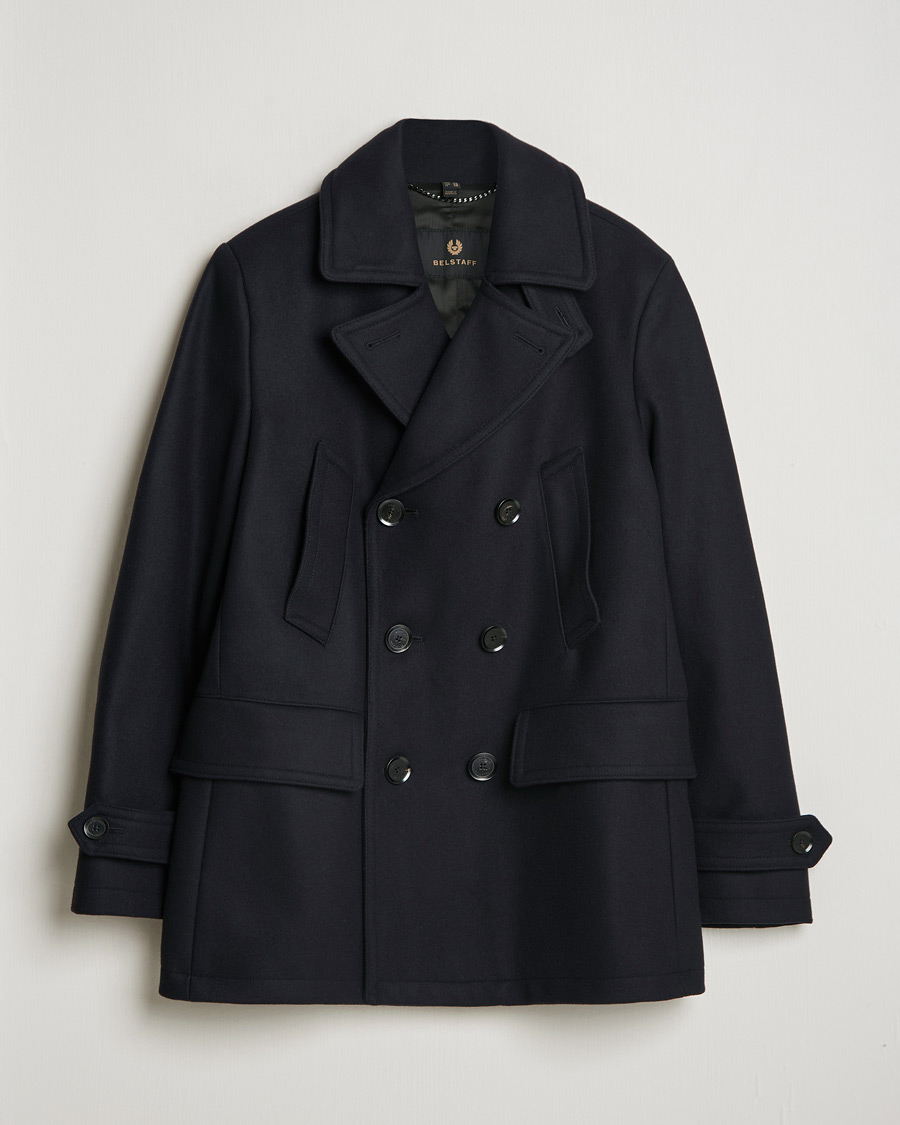 Heren | Jassen | Belstaff | Milford Wool Peacoat Ink Blue