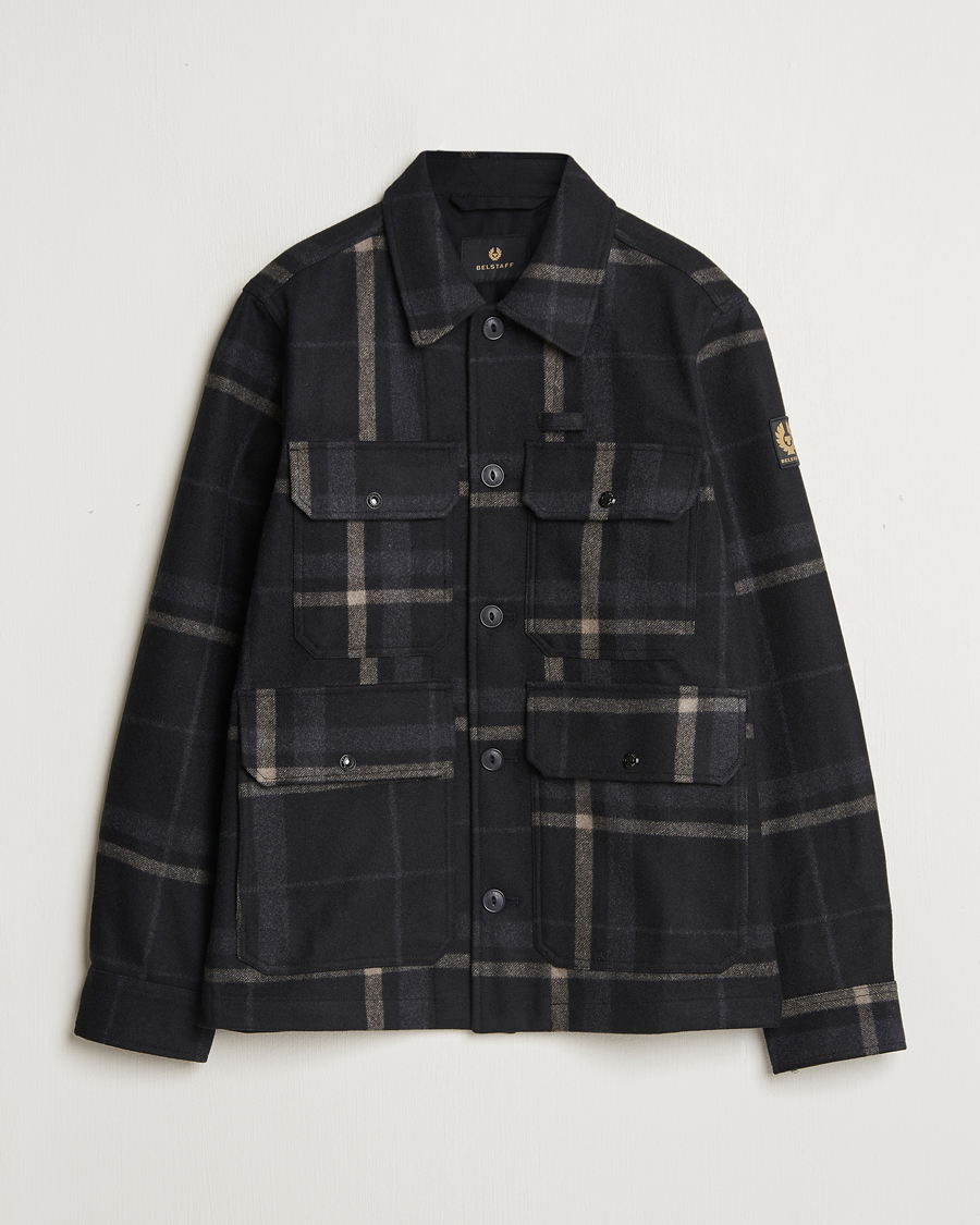 Heren | Jassen | Belstaff | Forge Checked Wool Jacket Charcoal