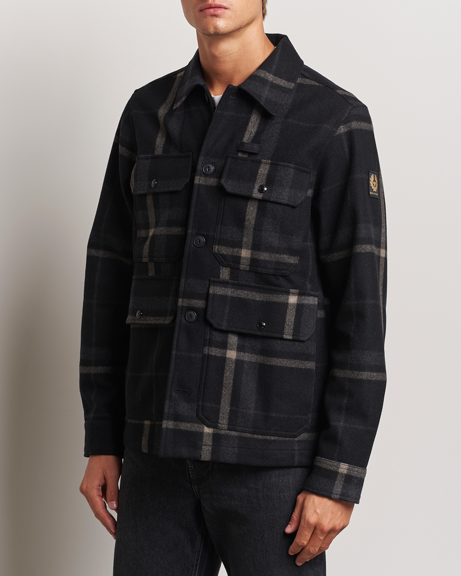 Heren | Jassen | Belstaff | Forge Checked Wool Jacket Charcoal