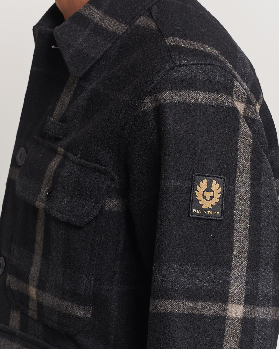 Heren | Jassen | Belstaff | Forge Checked Wool Jacket Charcoal