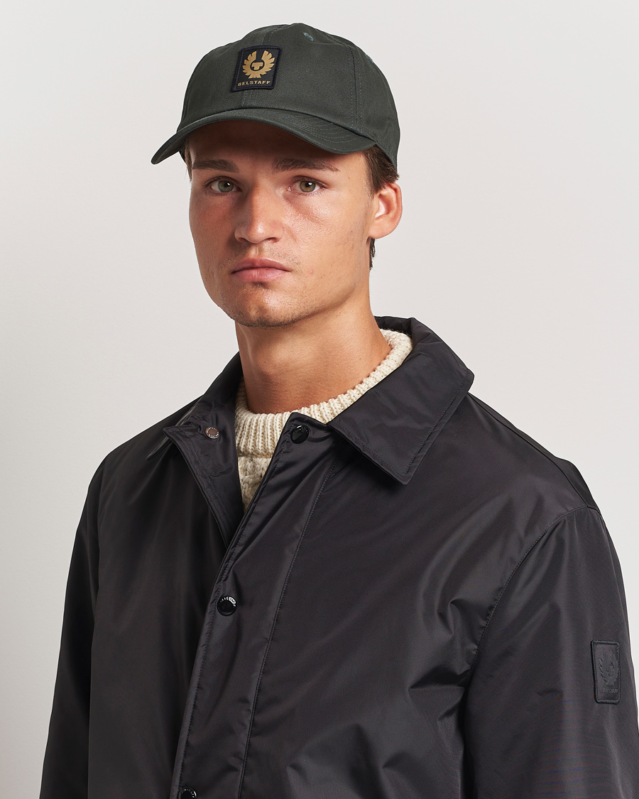 Heren | Belstaff Phoenix Logo Cap Tile Green | Belstaff | Phoenix Logo Cap Tile Green