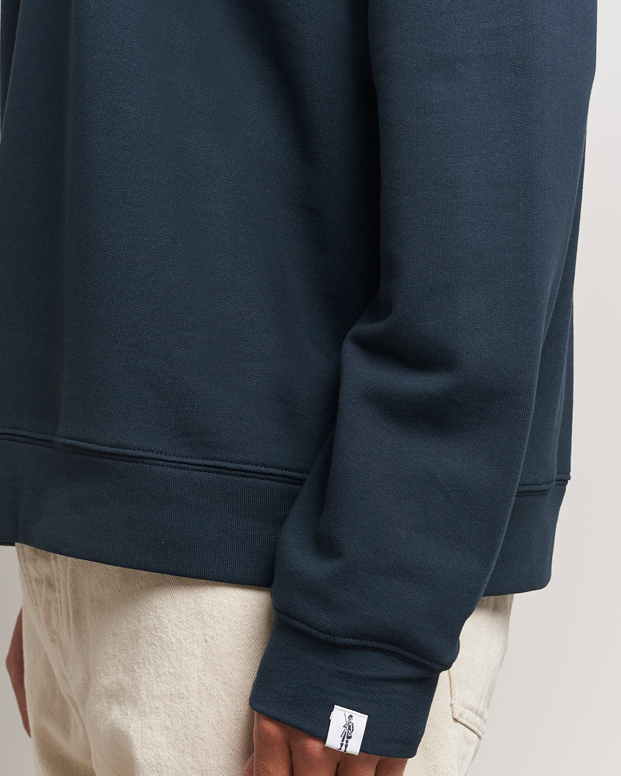 Heren | Truien | Mackintosh | Rain Shine Zip Sweatshirt Navy
