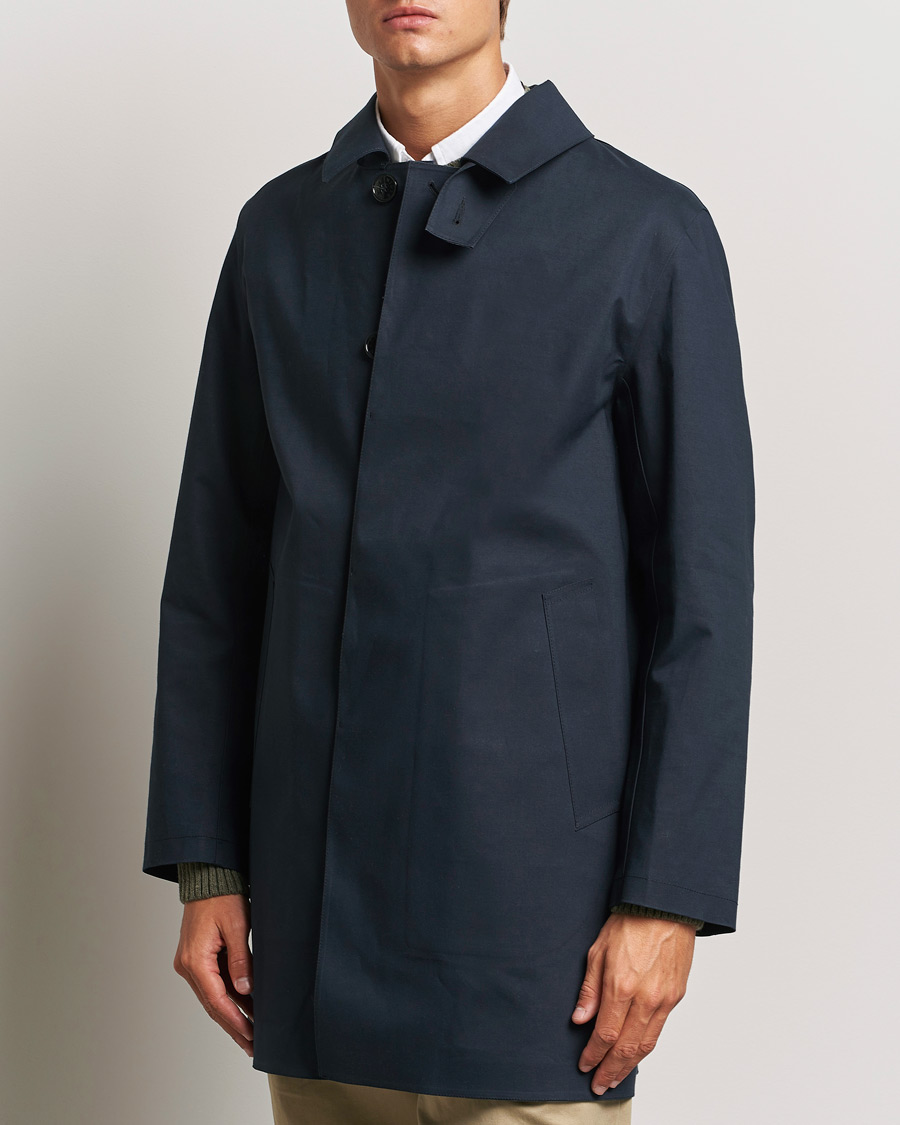 Heren | Jassen | Mackintosh | Dunkeld Short Coat Navy