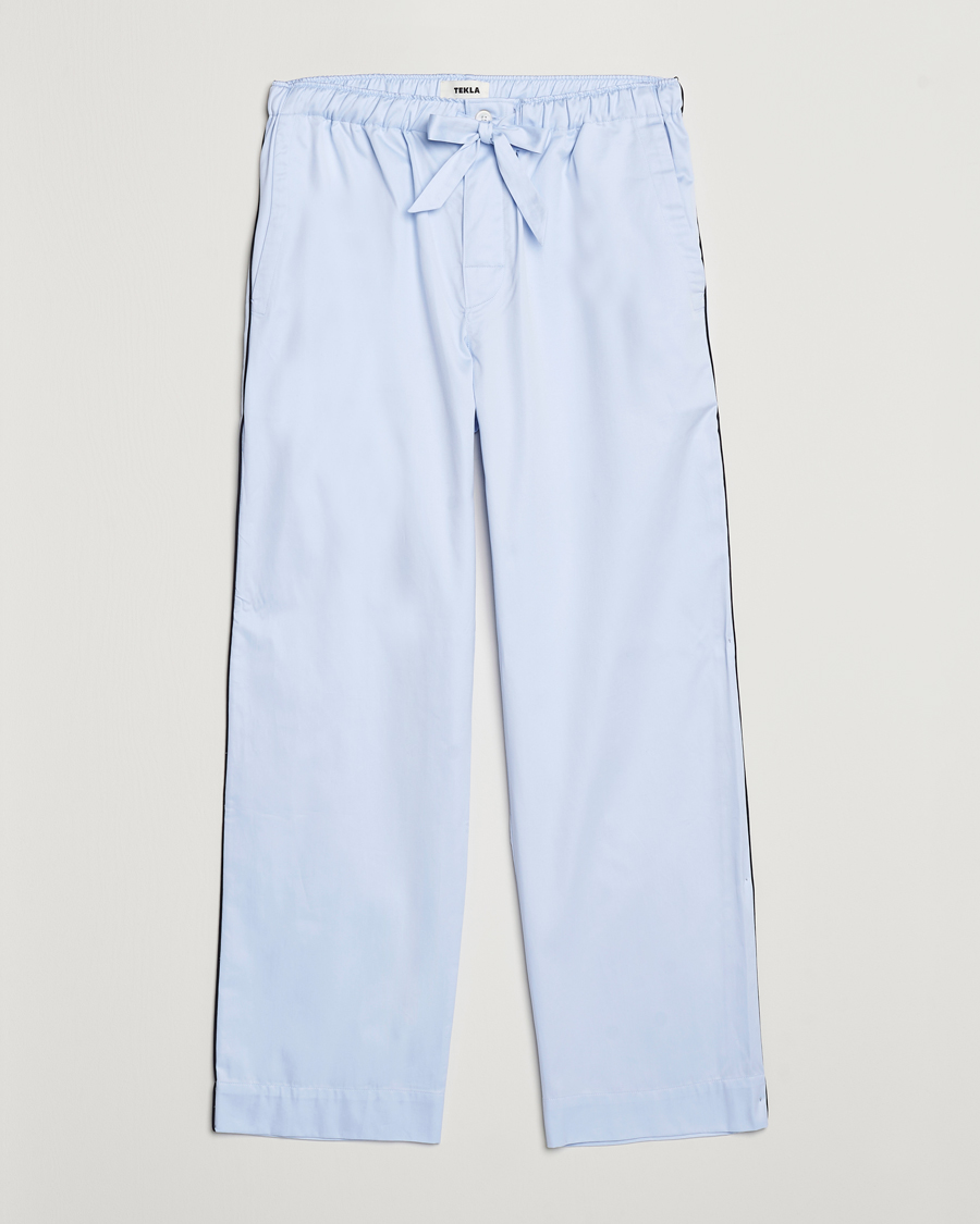 Heren | Pyjama's en gewaden | Tekla | Sateen Pyjama Pants Bellhop Blue