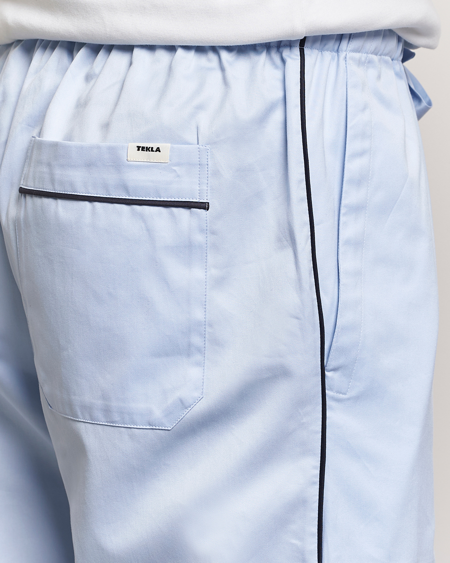 Heren | Pyjama's en gewaden | Tekla | Sateen Pyjama Pants Bellhop Blue