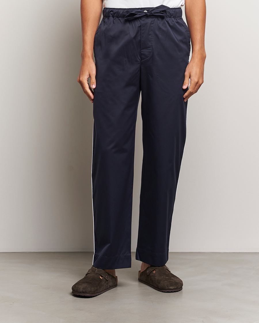 Heren | Tekla Sateen Pyjama Pants Chelsea Navy | Tekla | Sateen Pyjama Pants Chelsea Navy