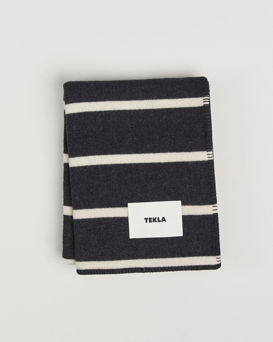 Heren | Tekla Lambswool Blanket Starling Stripes | Tekla | Lambswool Blanket Starling Stripes
