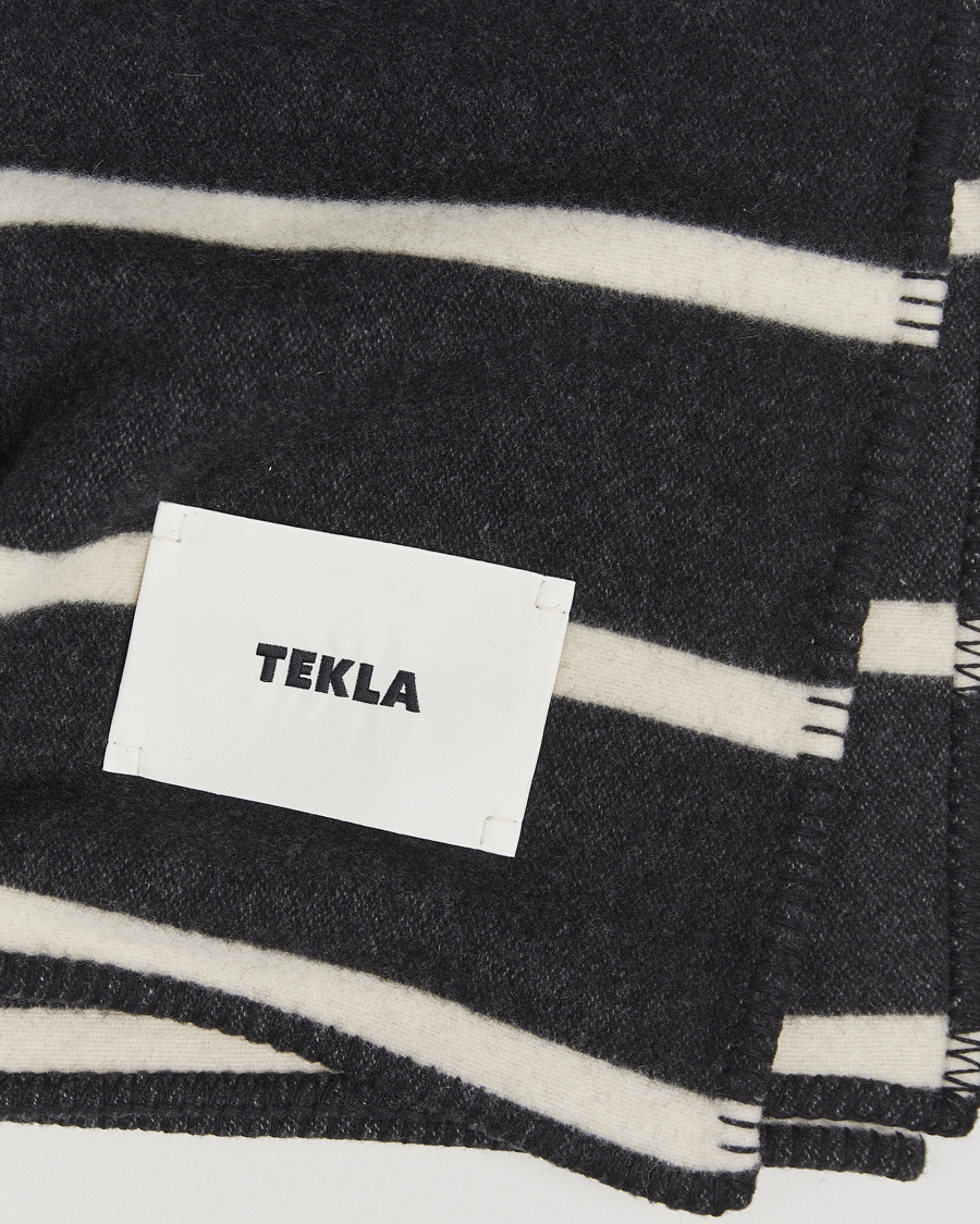 Heren | Tekla Lambswool Blanket Starling Stripes | Tekla | Lambswool Blanket Starling Stripes