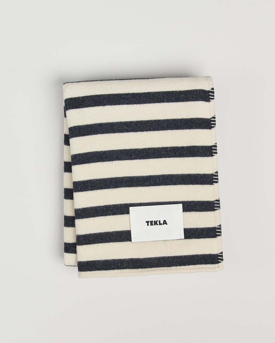 Heren | Tekla Lambswool Blanket Magpie Stripes | Tekla | Lambswool Blanket Magpie Stripes