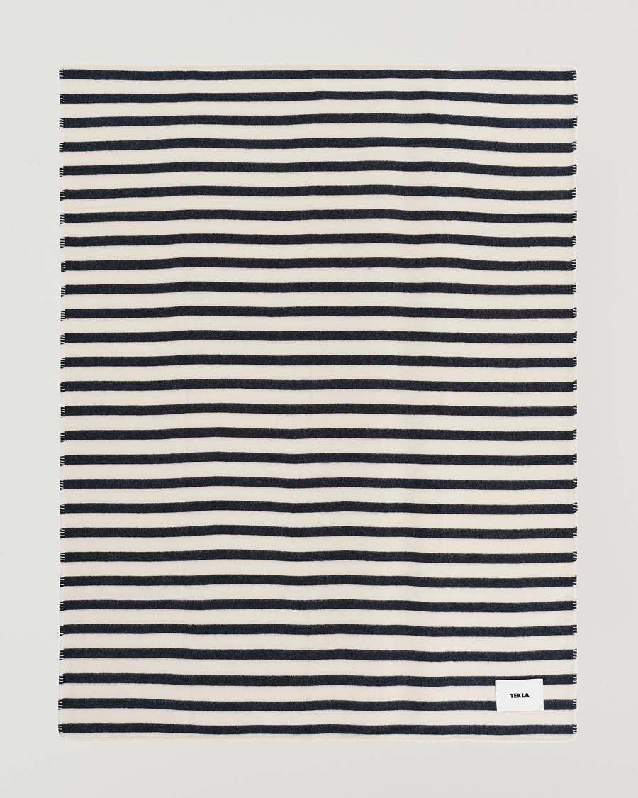 Heren | Tekla Lambswool Blanket Magpie Stripes | Tekla | Lambswool Blanket Magpie Stripes