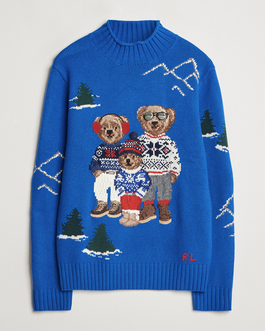 Heren | Truien | Polo Ralph Lauren | Family Bear Knitted Polo Heritage Royal