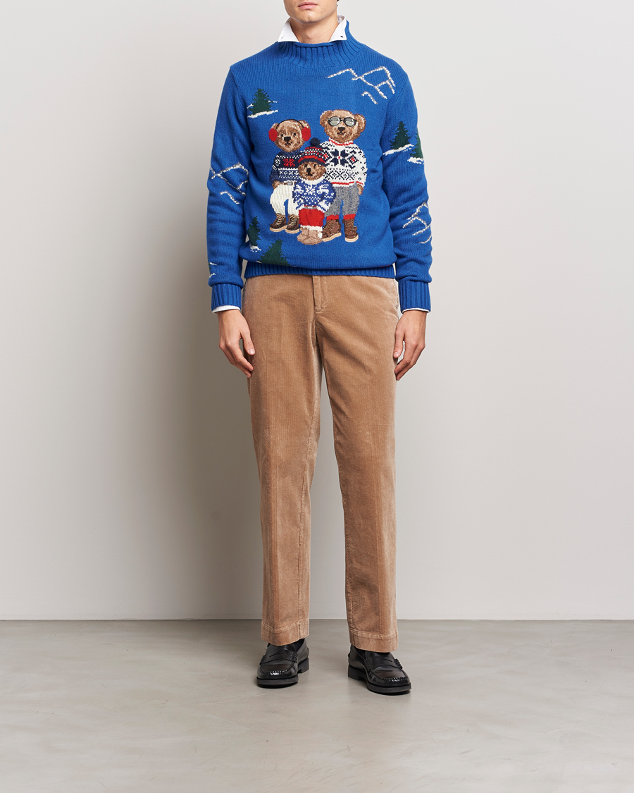 Heren | Truien | Polo Ralph Lauren | Family Bear Knitted Polo Heritage Royal