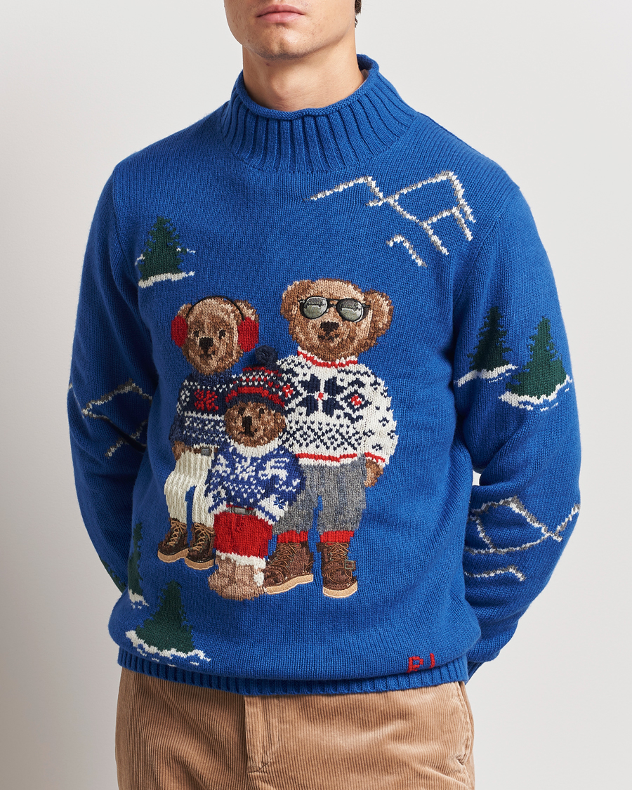 Heren | Truien | Polo Ralph Lauren | Family Bear Knitted Polo Heritage Royal