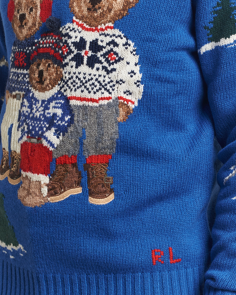 Heren | Truien | Polo Ralph Lauren | Family Bear Knitted Polo Heritage Royal