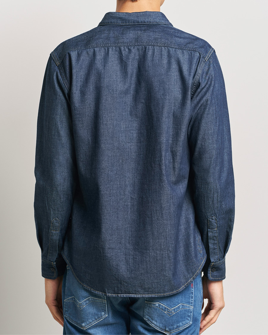 Heren | Overhemden | Replay | Denim Shirt Dark Blue