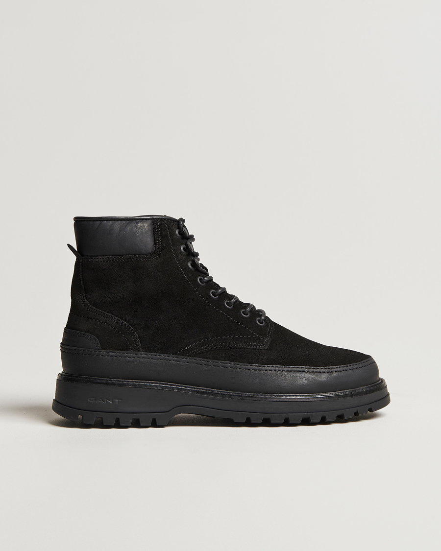 Heren | GANT Clefton Felt Lined Suede Boot Black | GANT | Clefton Felt Lined Suede Boot Black