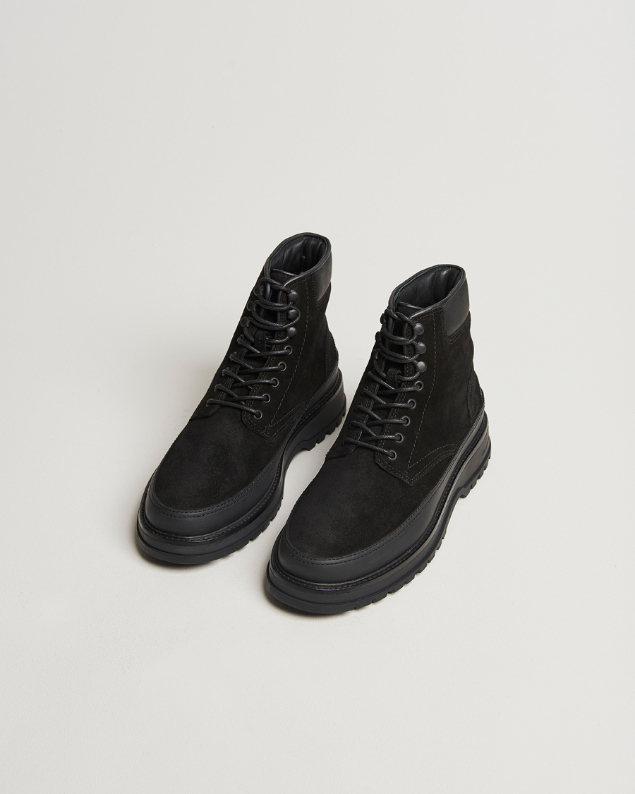 Heren | GANT Clefton Felt Lined Suede Boot Black | GANT | Clefton Felt Lined Suede Boot Black