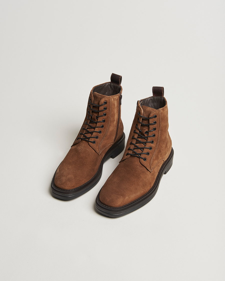 Heren | Laarzen | GANT | Boggar Suede Boot Warm Khaki