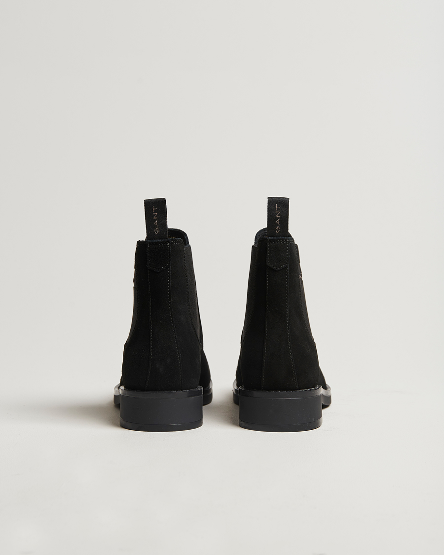 Heren | GANT Prepdale Suede Chelsea Boot Black | GANT | Prepdale Suede Chelsea Boot Black