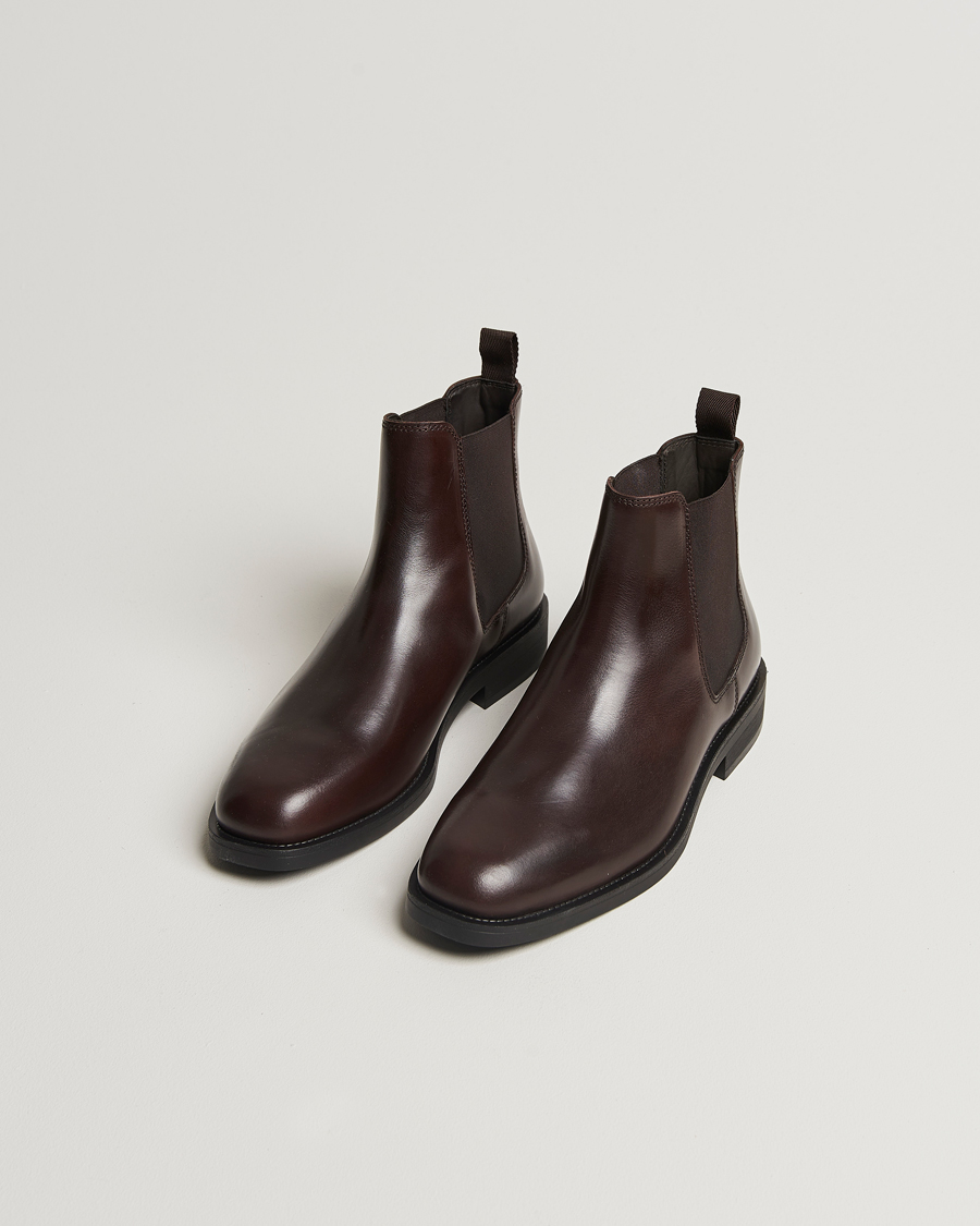 Heren | GANT Rizmood Leather Chelsea Boot Dark Brown | GANT | Rizmood Leather Chelsea Boot Dark Brown