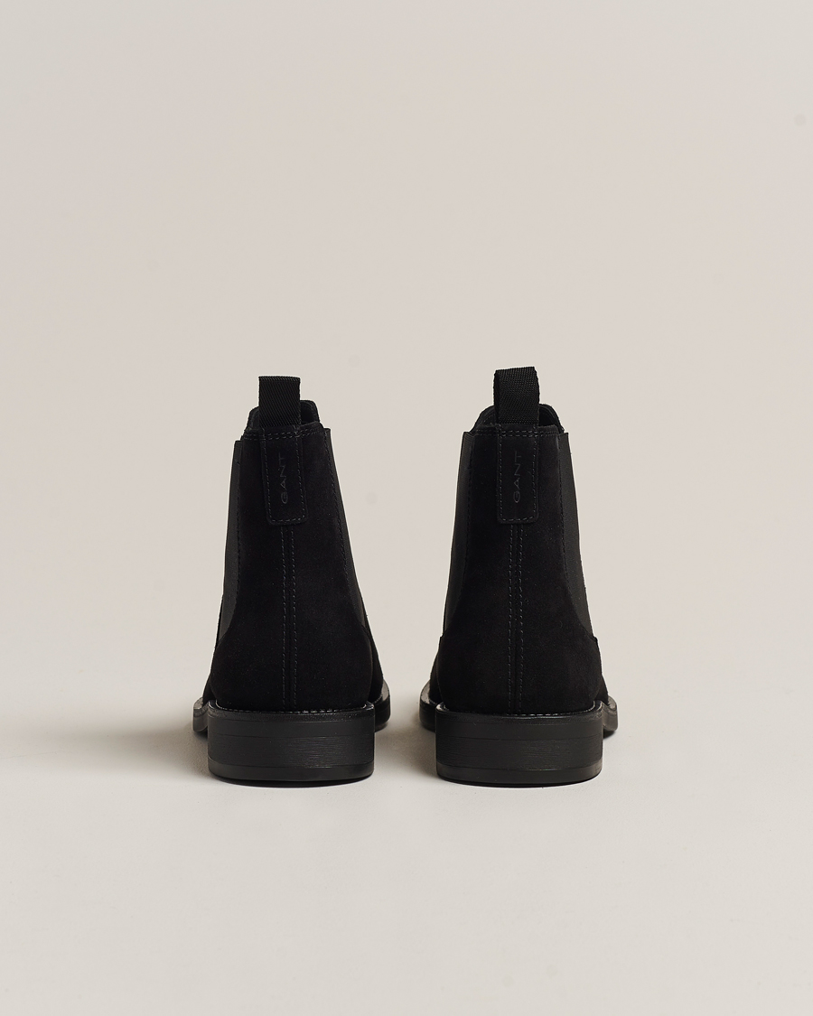 Heren | GANT Rizmood Suede Chelsea Boot Black | GANT | Rizmood Suede Chelsea Boot Black
