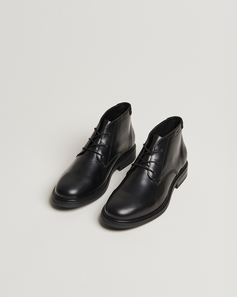 Heren | GANT St Fairkon Chukka Leather Boot Black | GANT | St Fairkon Chukka Leather Boot Black