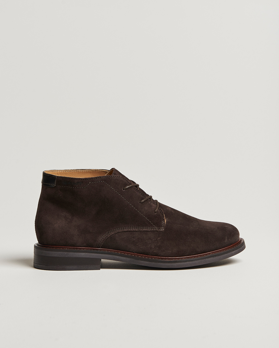 Heren | GANT St Fairkon Chukka Suede Boot Espresso Brown | GANT | St Fairkon Chukka Suede Boot Espresso Brown