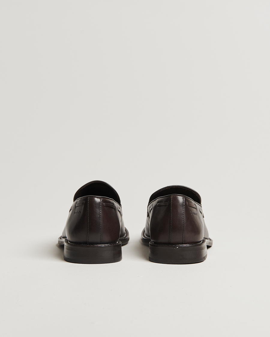 Heren | GANT Lozham Leather Tassle Loafer Dark Brown | GANT | Lozham Leather Tassle Loafer Dark Brown