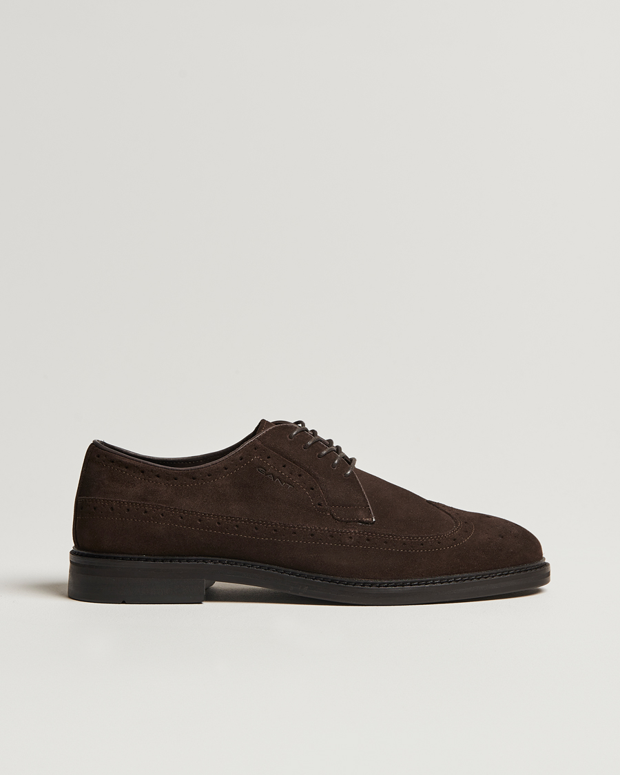GANT Bidford Suede Brogues Ebony Brown Man CareOfCarl