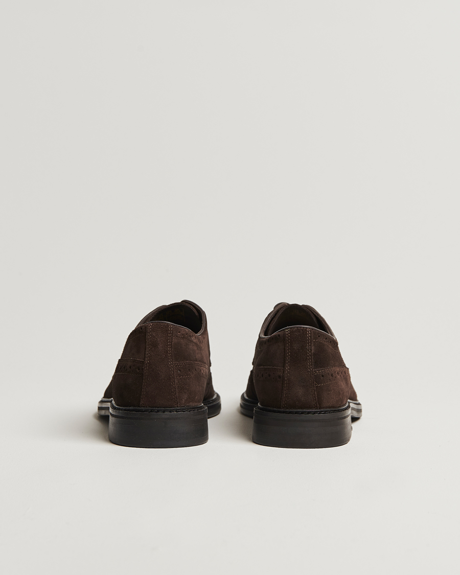 Heren | GANT Bidford Suede Brogues Ebony Brown | GANT | Bidford Suede Brogues Ebony Brown