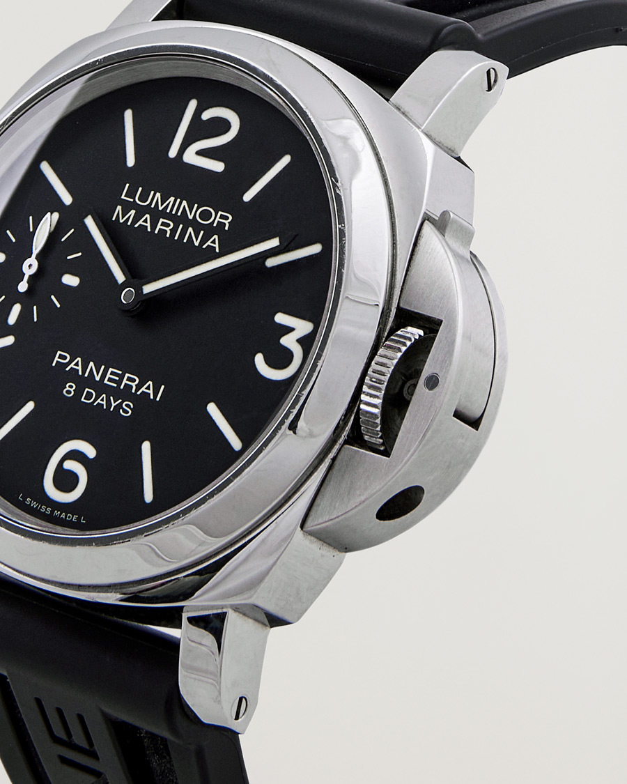 Heren | Panerai Pre-Owned Luminor Marina 8 Days 00510 Silver | Panerai Pre-Owned | Luminor Marina 8 Days 00510 Silver