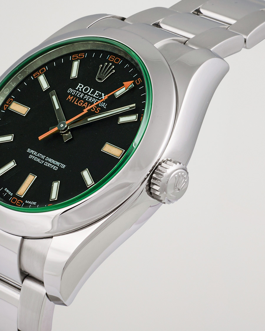 Heren | Rolex Pre-Owned Milgauss 116400GV Silver | Rolex Pre-Owned | Milgauss 116400GV Silver