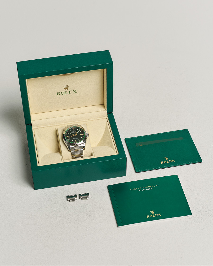 Heren | Rolex Pre-Owned Milgauss 116400GV Silver | Rolex Pre-Owned | Milgauss 116400GV Silver