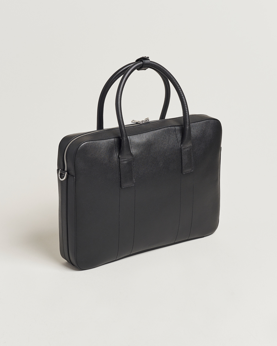 Heren |  | Oscar Jacobson | Leather Briefcase Black