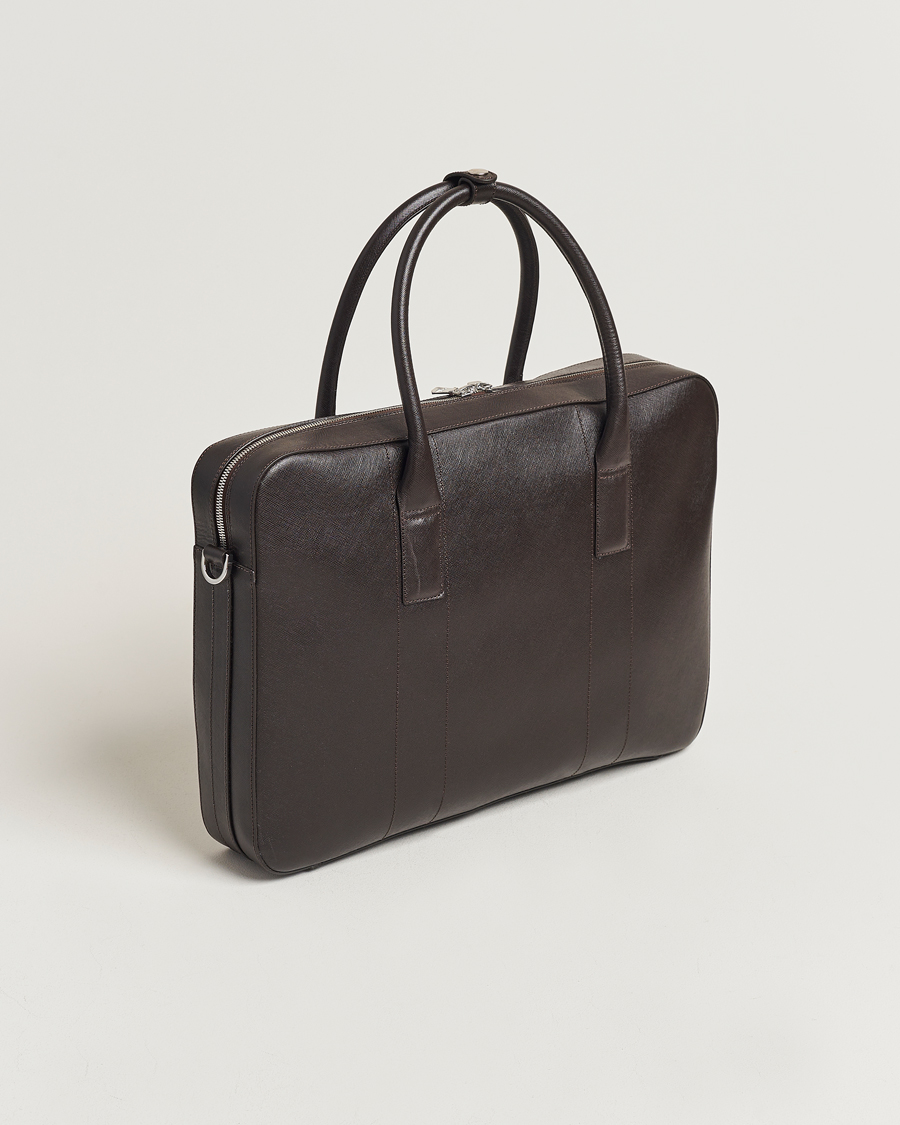 Heren |  | Oscar Jacobson | Leather Briefcase Forastero Brown