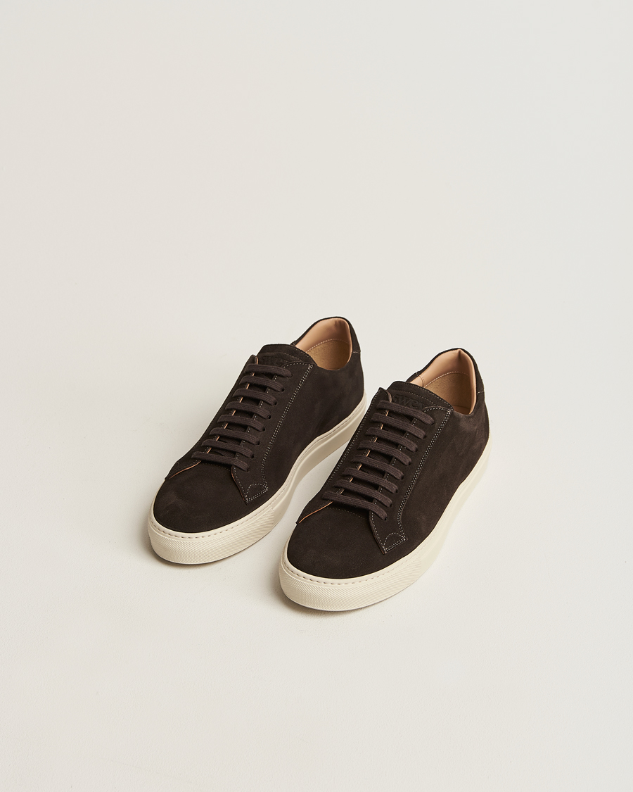 Heren |  | Sweyd | 055 Suede Sneaker Dark Brown