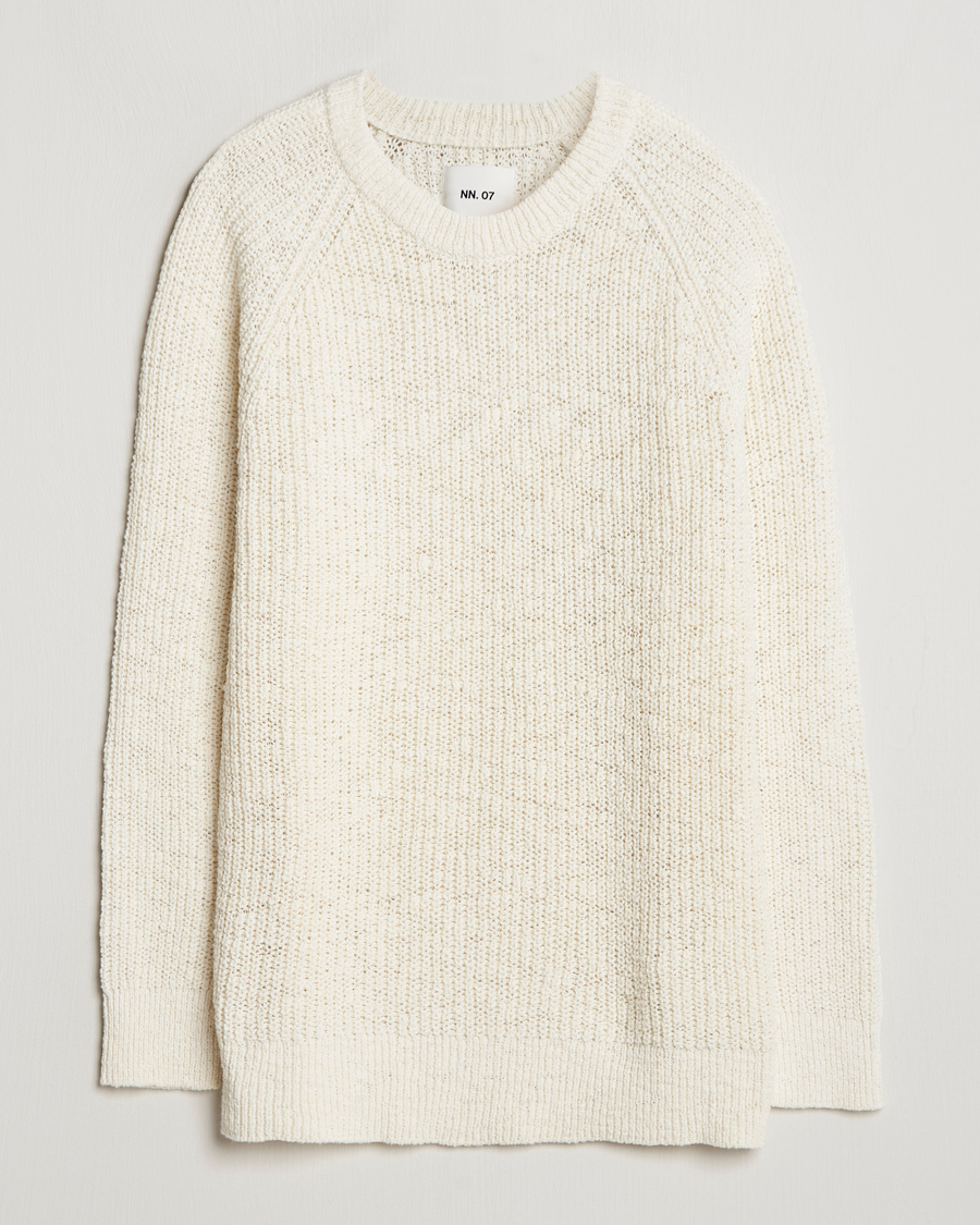 Heren | Truien | NN07 | Jacobo Heavy Knitted Sweater Cream