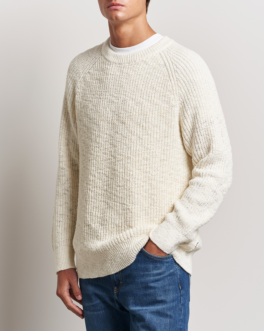 Heren | Truien | NN07 | Jacobo Heavy Knitted Sweater Cream