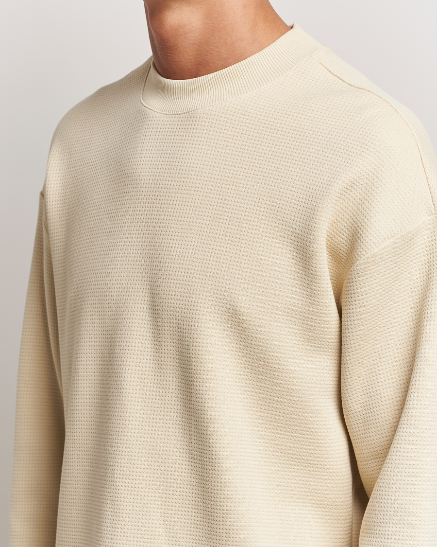 Heren | T-shirts | NN07 | Benja Long Sleeve T-Shirt Ecru
