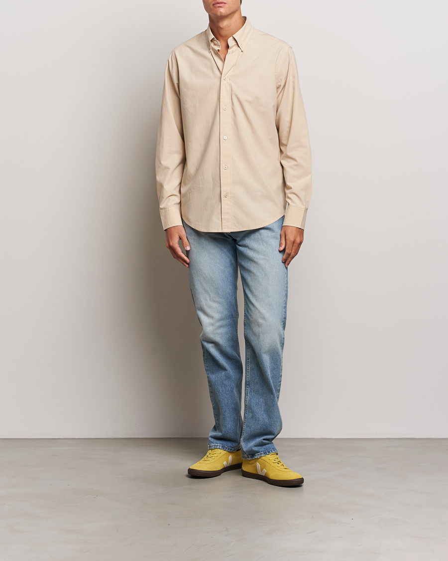 Heren | Overhemden | NN07 | Colby Lyocell/Cotton Button Down Shirt White Peppar