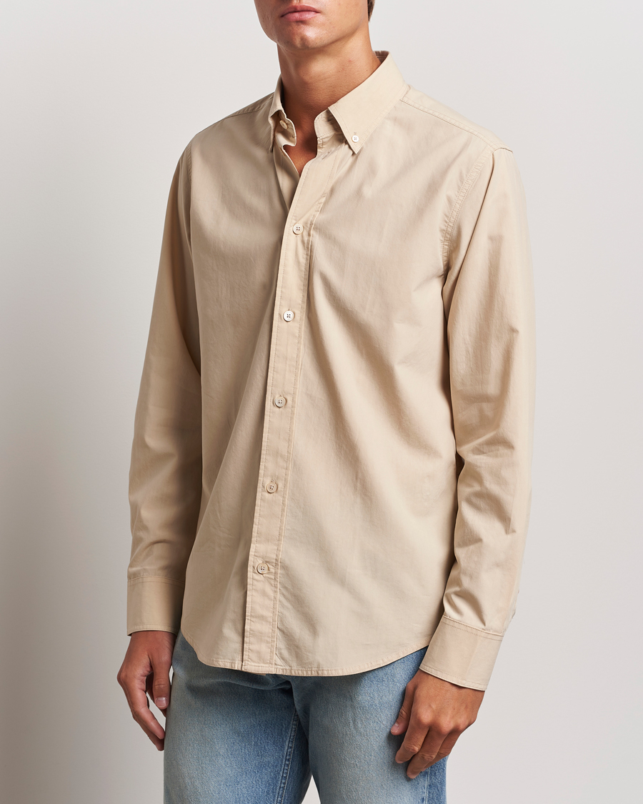 Heren | Overhemden | NN07 | Colby Lyocell/Cotton Button Down Shirt White Peppar